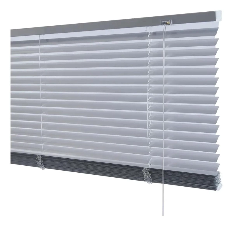 PERSIANA DE ALUMINIO 80 CM X 165 CM COLOR PLATEADO PARA VENTANAS - 4