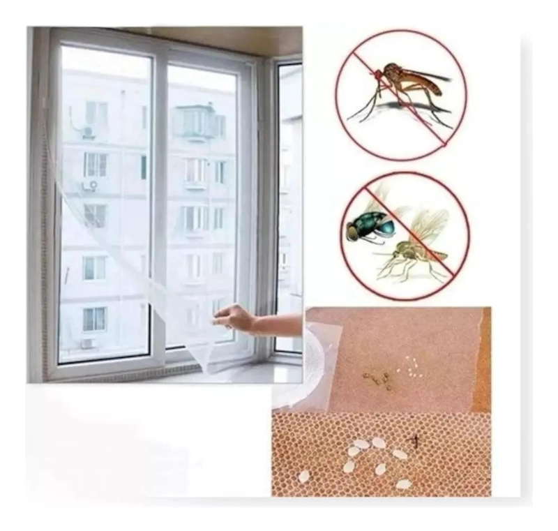 PACK DE 5 MALLAS ANTIMOSQUITO PARA VENTANAS 130X150 CM - 1