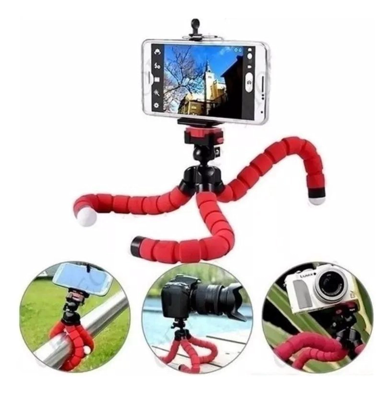 TRIPODE FLEXIBLE PULPO PARA CELULAR Y CAMARA EN VARIOS COLORES - 1