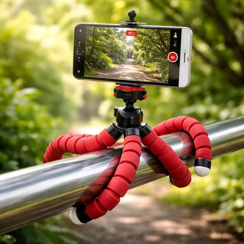 TRIPODE FLEXIBLE PULPO PARA CELULAR Y CAMARA EN VARIOS COLORES - 3
