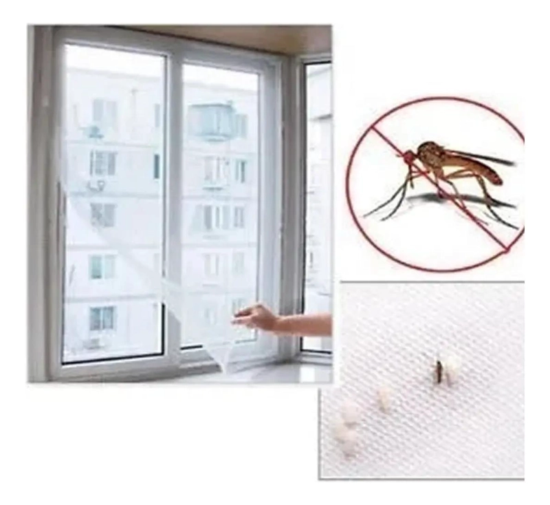 PACK DE 3 MALLAS MOSQUITERAS PARA VENTANAS DE 130X150 CM - 1