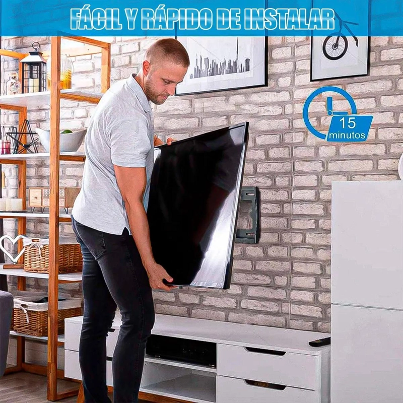 SOPORTE PARA TELEVISOR DE 40 A 85 PULGADAS CON INSTALACION RAPIDA - 3
