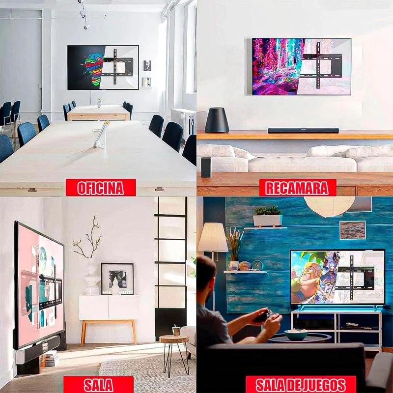 SOPORTE PARA TELEVISOR DE 40 A 85 PULGADAS CON INSTALACION RAPIDA - 9