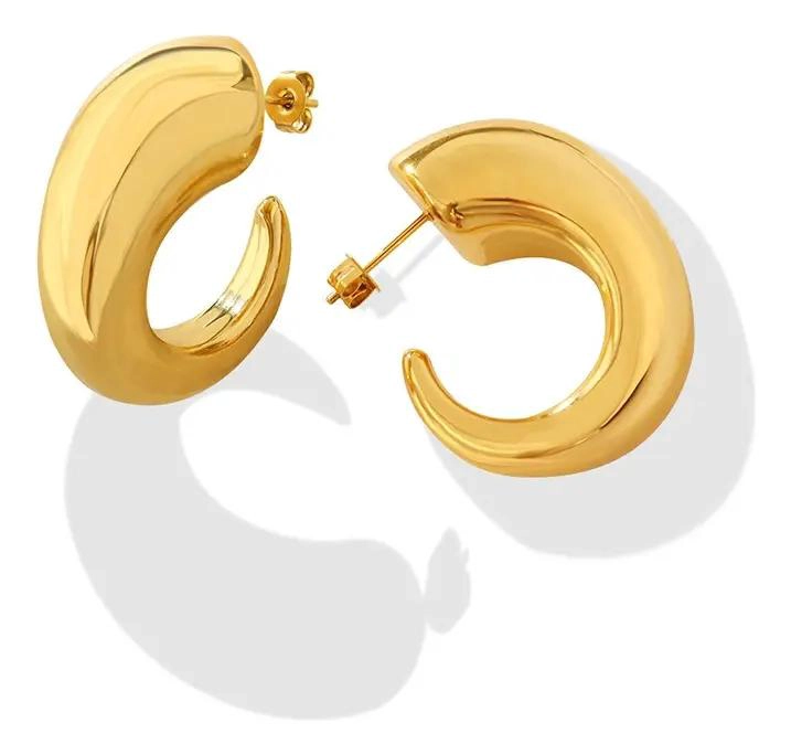AROS BAÑADOS EN ORO 18K DISEÑO EXCLUSIVO Y ELEGANTE - 1