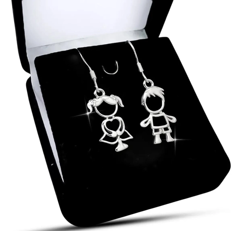 AROS COLGANTES DE PLATA FINA PARA NIÑOS Y NIÑAS - 1