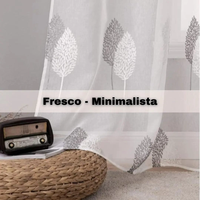 VISILLO VELO BORDADO 140X240 PARA DECORACION DE VENTANAS - 4
