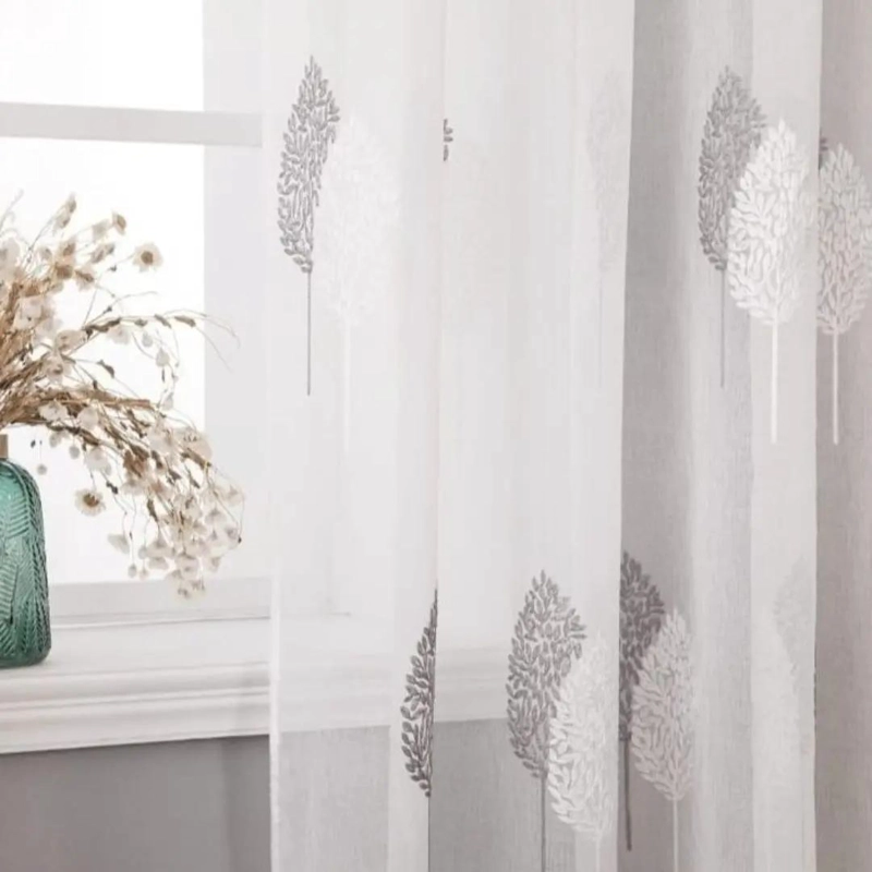 VISILLO VELO BORDADO 140X240 PARA DECORACION DE VENTANAS - 6