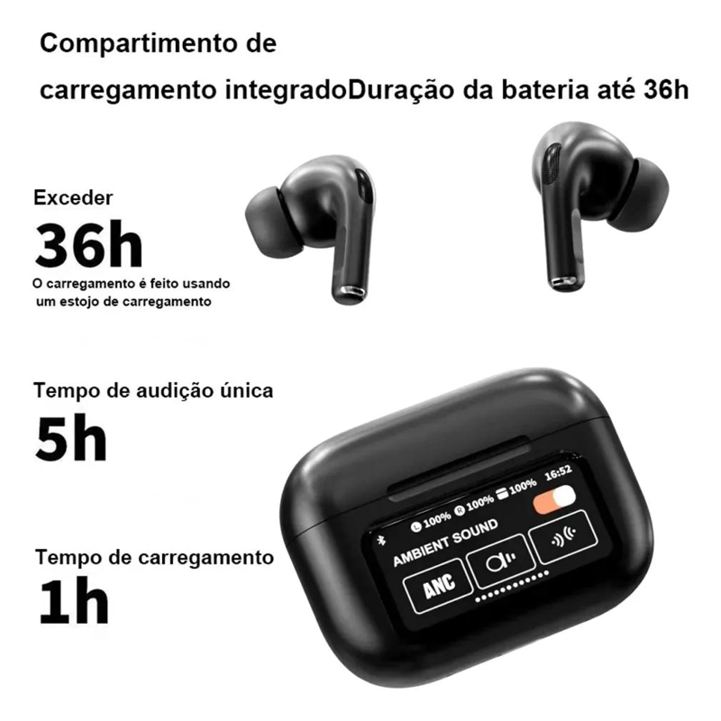 AUDIFONOS IN-EAR INALAMBRICOS CON BLUETOOTH 5.4 Y CANCELACION DE RUIDO - 3