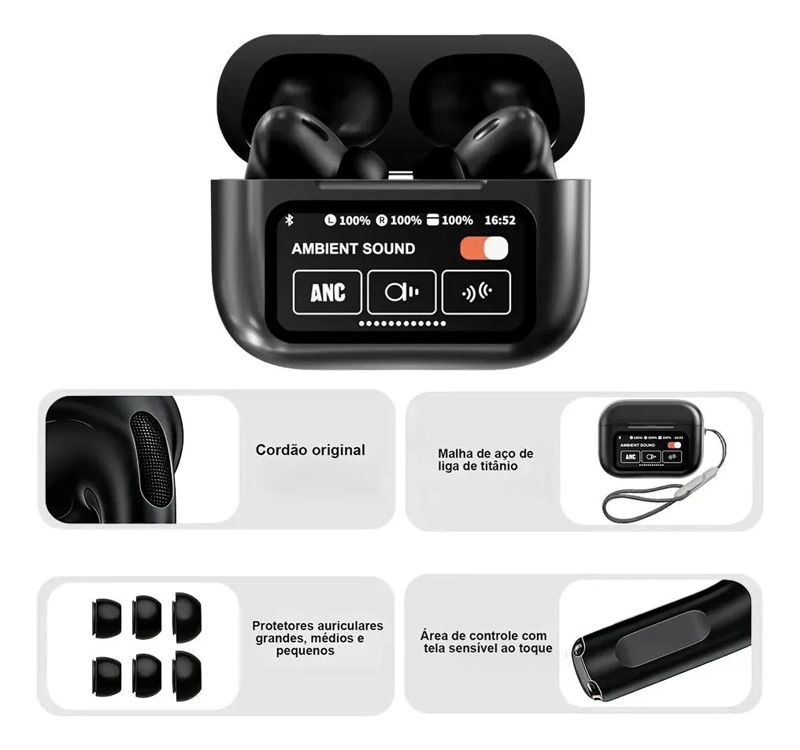 AUDIFONOS IN-EAR INALAMBRICOS CON BLUETOOTH 5.4 Y CANCELACION DE RUIDO - 5
