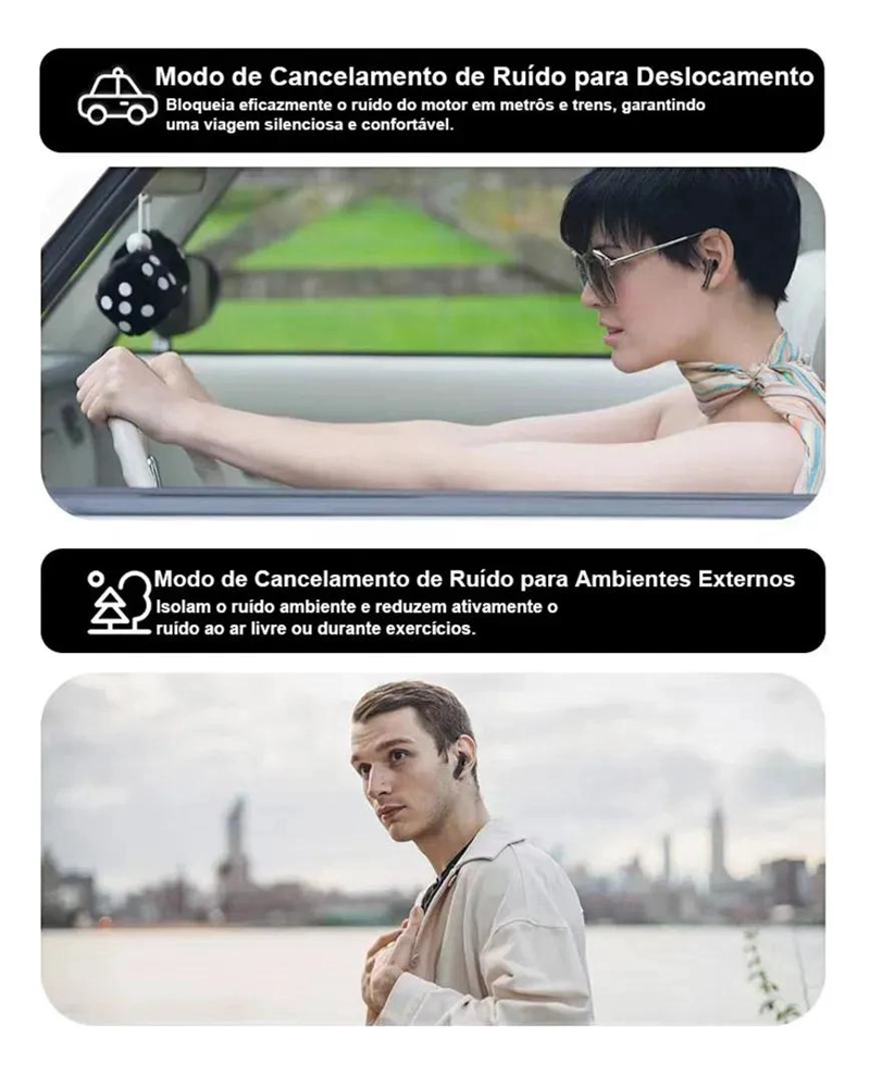 AUDIFONOS IN-EAR INALAMBRICOS CON BLUETOOTH 5.4 Y CANCELACION DE RUIDO - 6