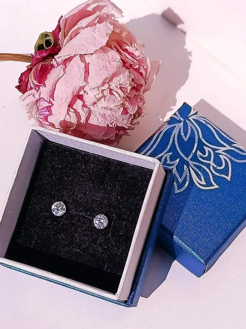 PENDIENTES DE PLATA CON ZIRCONIA 5MM ELEGANTES Y CLASICOS - 2