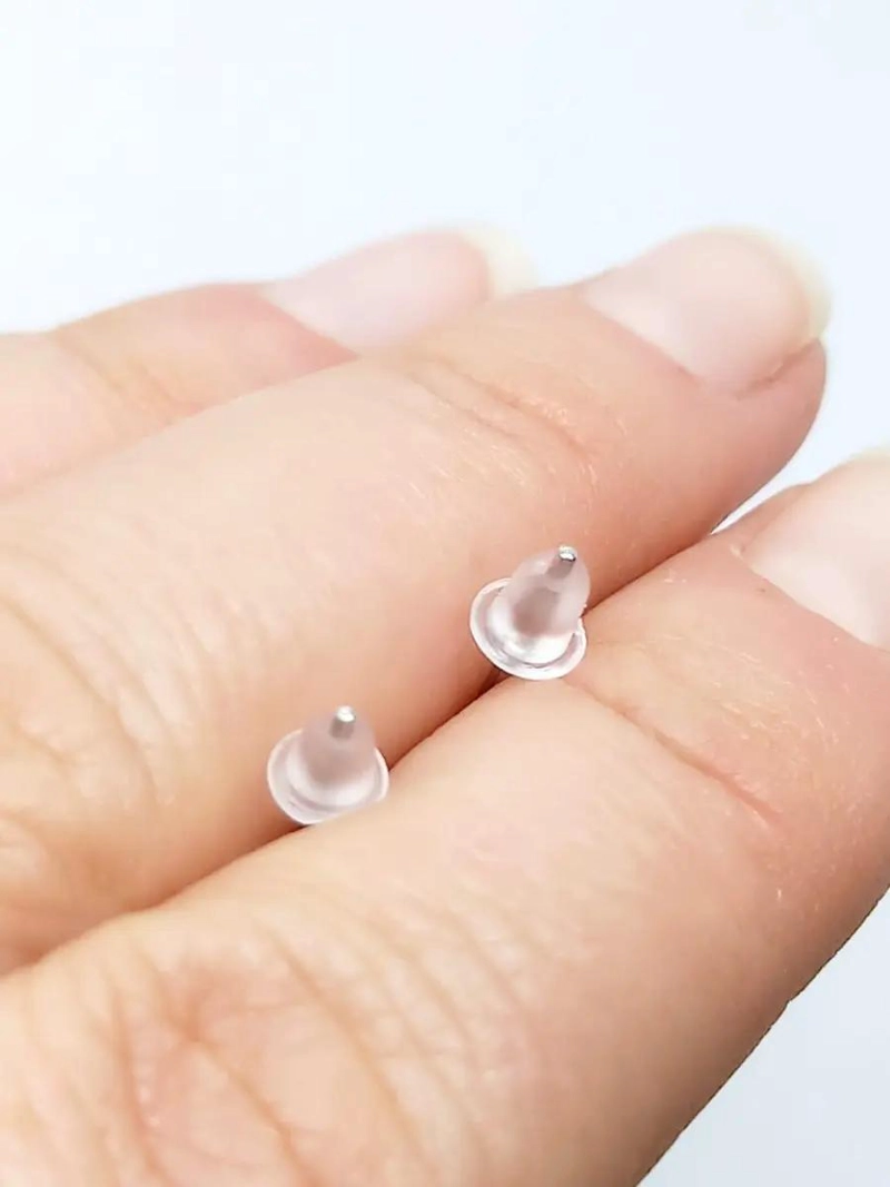 PENDIENTES DE PLATA CON ZIRCONIA 5MM ELEGANTES Y CLASICOS - 6