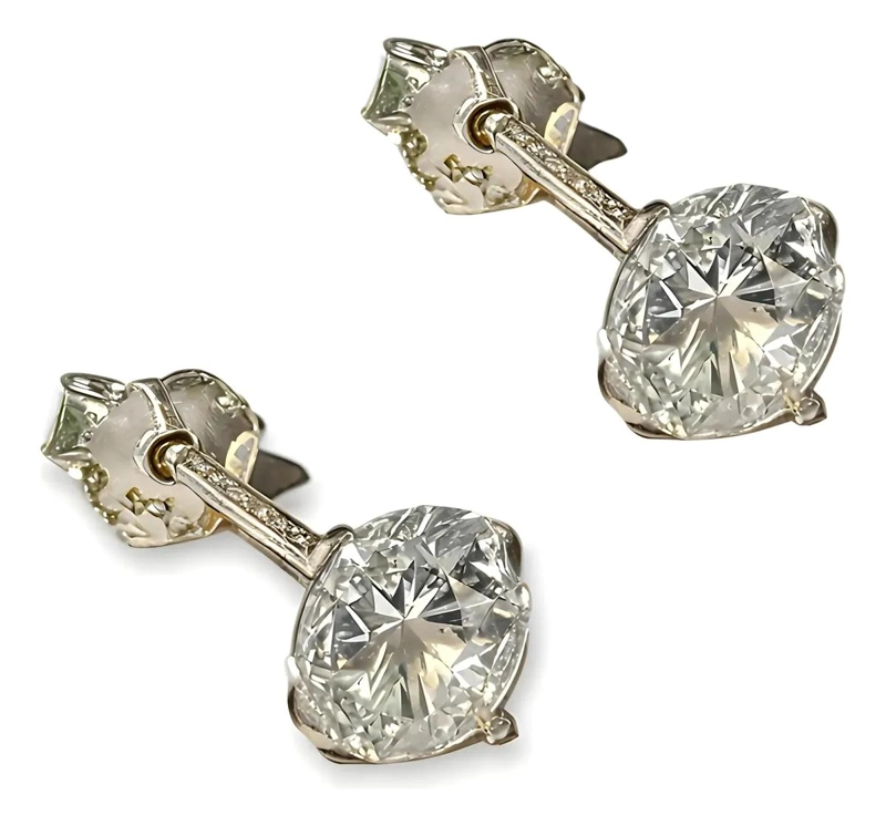 PENDIENTES DE PLATA CON ZIRCONIA 5MM ELEGANTES Y CLASICOS - 8