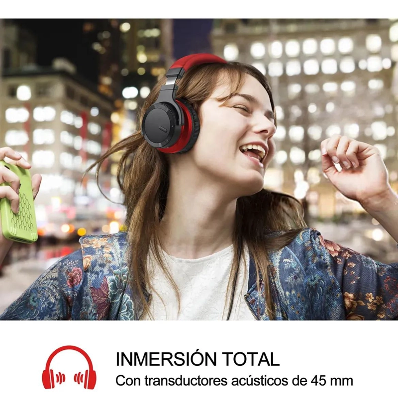 AURICULARES INALAMBRICOS BLUETOOTH CON CANCELACION DE RUIDO Y MICROFONO - 7