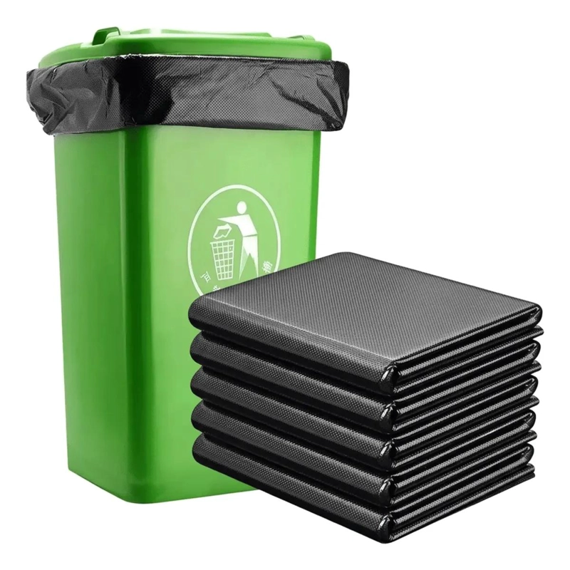PACK DE 50 BOLSAS DE BASURA GRANDES 80X100 CM COLOR NEGRO - 1
