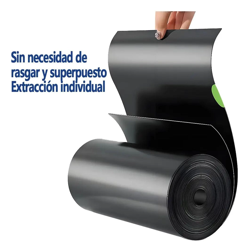 BOLSAS DE BASURA MEDIANAS ANTIGOTEO CON CORDON 70X90 CM - 1