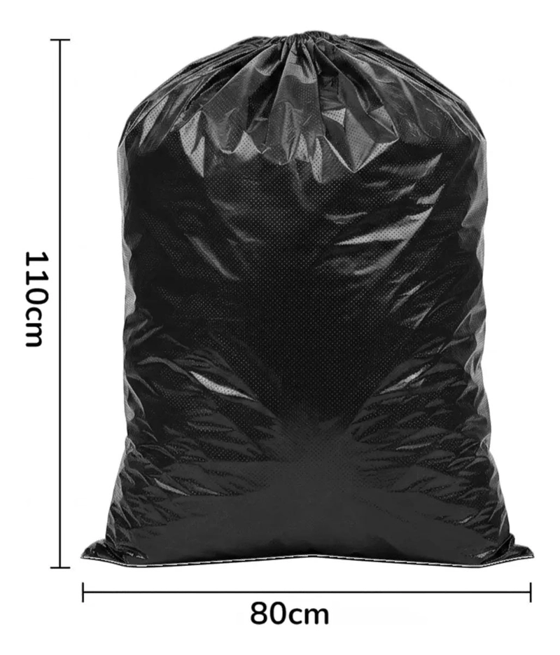 PACK DE 50 BOLSAS DE BASURA GRANDES 80X100 CM COLOR NEGRO - 4
