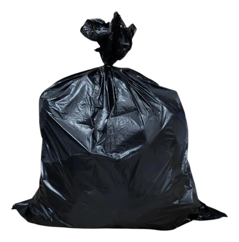 PACK DE 50 BOLSAS DE BASURA GRANDES 80X100 CM COLOR NEGRO - 7