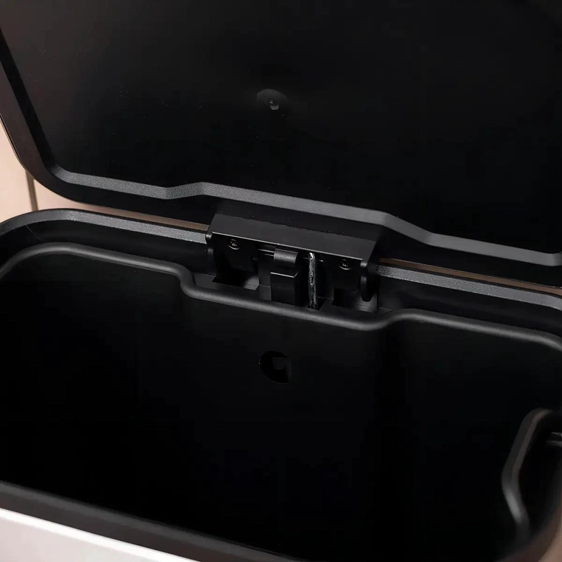 BASURERO DE ACERO INOXIDABLE 30L CON PEDAL Y ACABADO MATE - 2