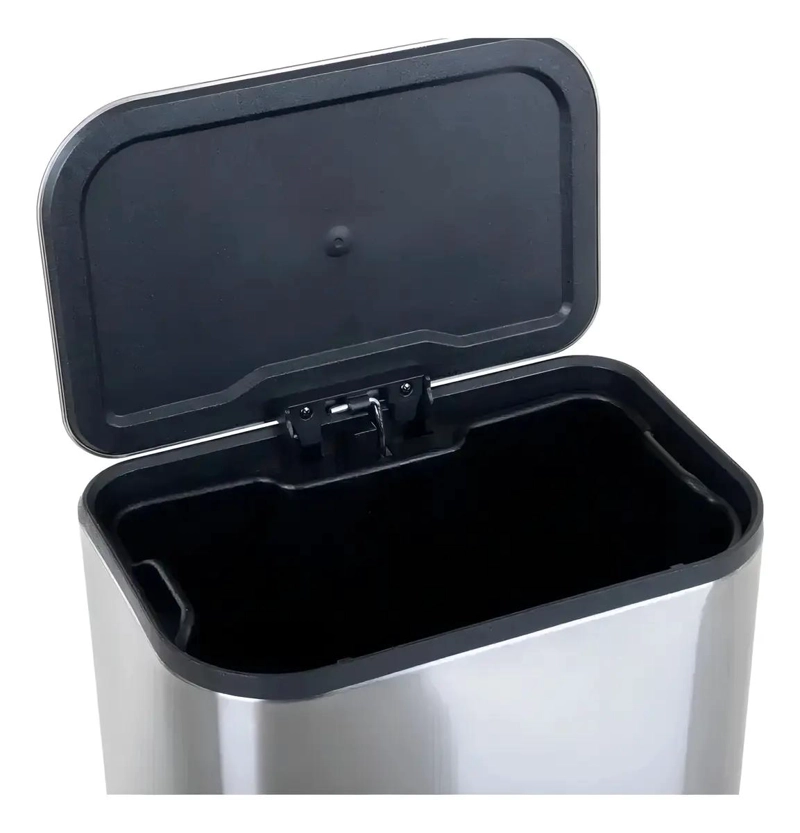 BASURERO DE ACERO INOXIDABLE 30L CON PEDAL Y ACABADO MATE - 3