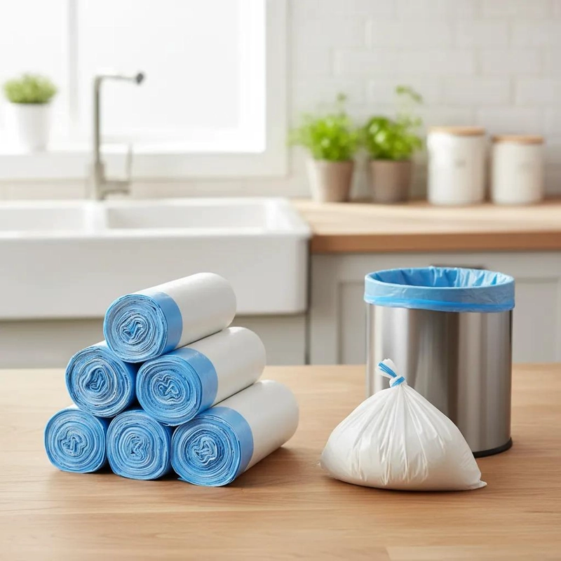 ROLLOS DE BOLSAS DE BASURA EXTRA GRUESAS PARA COCINA Y HOGAR - 8