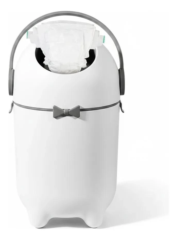 BASURERO HERME TICO PARA PAÑALES BLANCO 10L SIN REPUESTOS - 4