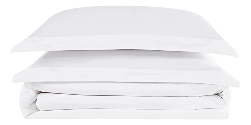 FUNDA PLUMON SUPER KING ALGODON 400 HILOS COLOR BLANCO - 2