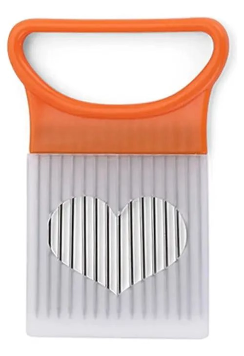 SUJETADOR DE ACERO INOXIDABLE PARA CORTAR FRUTAS Y VERDURAS - 1