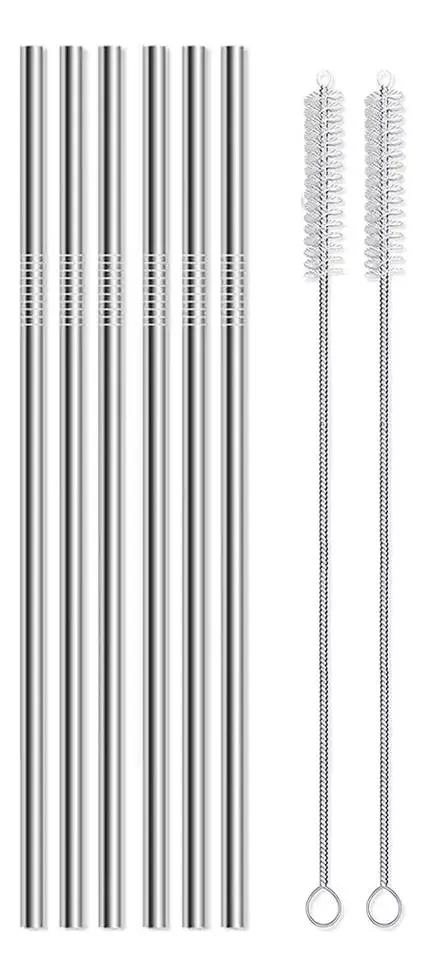 SET DE 20 PAJITAS DE ACERO INOXIDABLE CON 4 CEPILLOS - 5