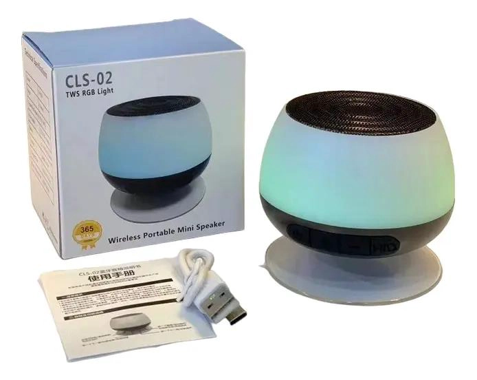 ALTAVOZ PORTATIL INALAMBRICO CON LUZ Y RADIO FM - 2