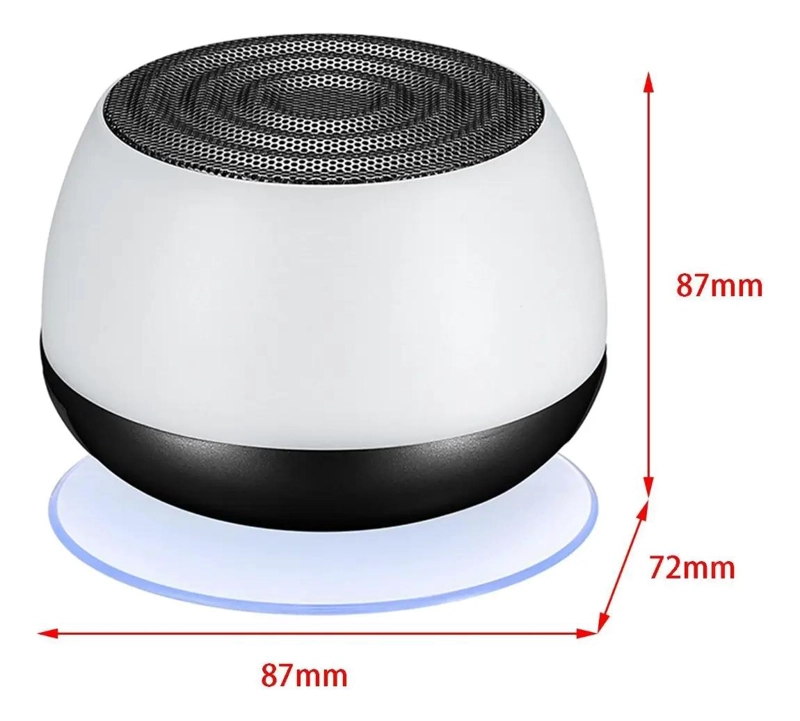 ALTAVOZ PORTATIL INALAMBRICO CON LUZ Y RADIO FM - 7