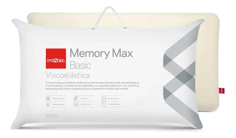 SET DE 2 ALMOHADAS MEMORY MAX BASIC PARA DESCANSO - 1