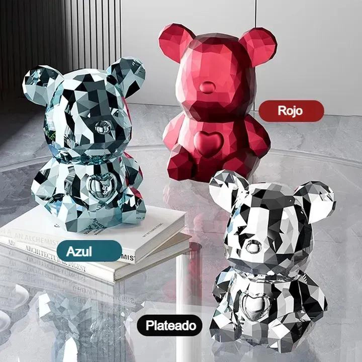 SERVILLETERO MODERNO DE OSO GEOME TRICO PARA MESA EN ROJO - 7