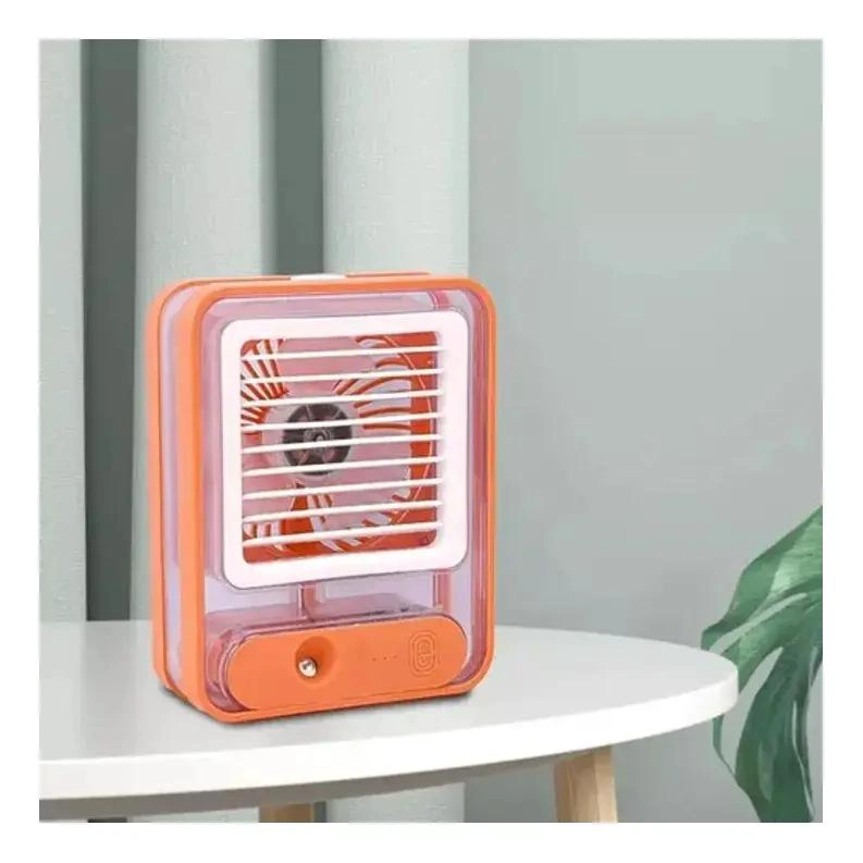 VENTILADOR PORTATIL CON HUMIDIFICADOR Y LUZ LED PARA ESCRITORIO - 5