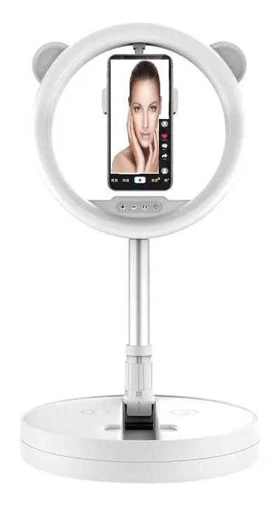 ARO DE LUZ LED REGULABLE CON SOPORTE TRIPODE 28CM - 1