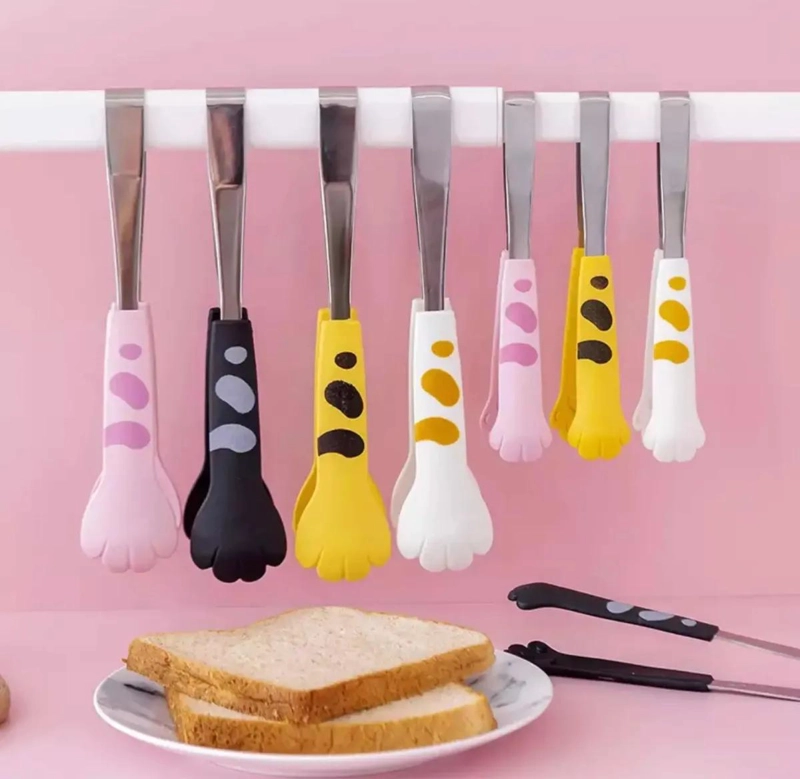 PINZAS DE COCINA KAWAII CON DISEÑO DE GARRA DE GATO 24CM - 3