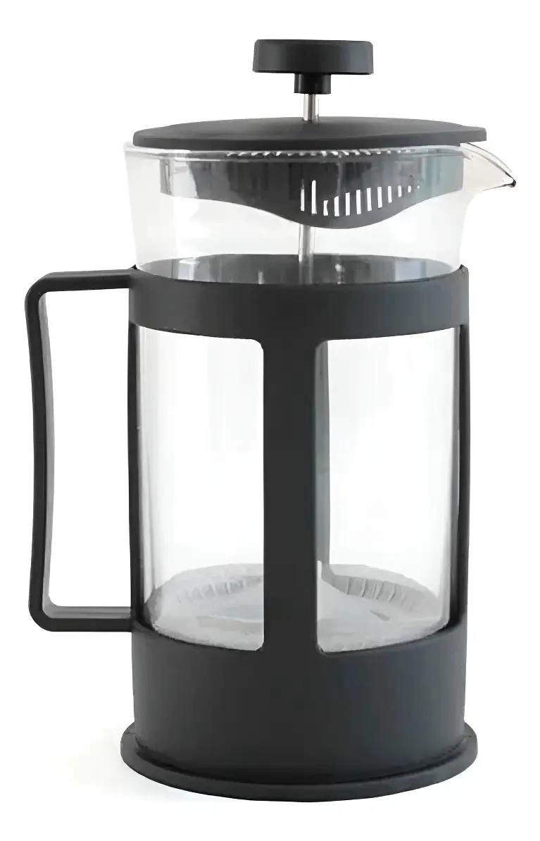 CAFETERA PRENSA FRANCESA DE VIDRIO Y ACERO INOXIDABLE - 1