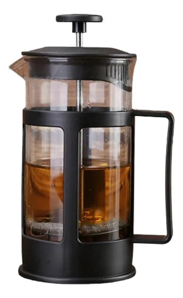 CAFETERA PRENSA FRANCESA DE VIDRIO Y ACERO INOXIDABLE - 3