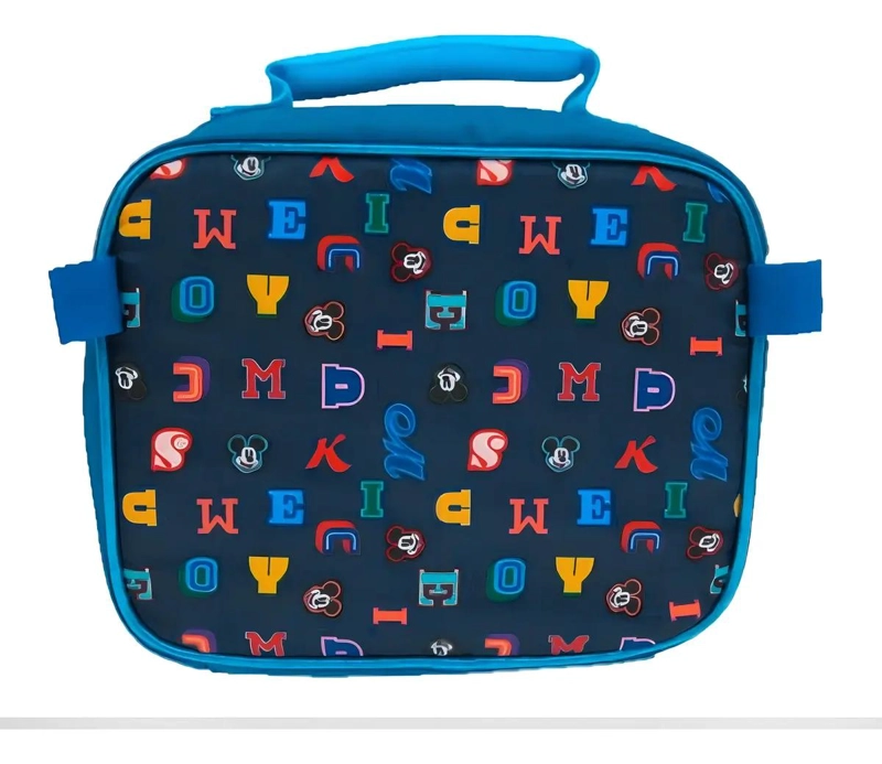 MOCHILA Y LONCHERA MICKEY DISNEY AZUL PARA NIÑOS - 2