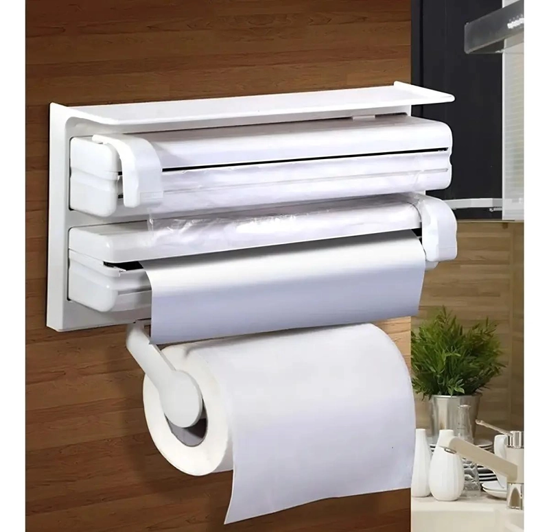 DISPENSADOR TRIPLE PARA TOALLAS DE COCINA CON DISEÑO MODERNO - 2