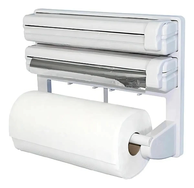 DISPENSADOR TRIPLE PARA TOALLAS DE COCINA CON DISEÑO MODERNO - 3