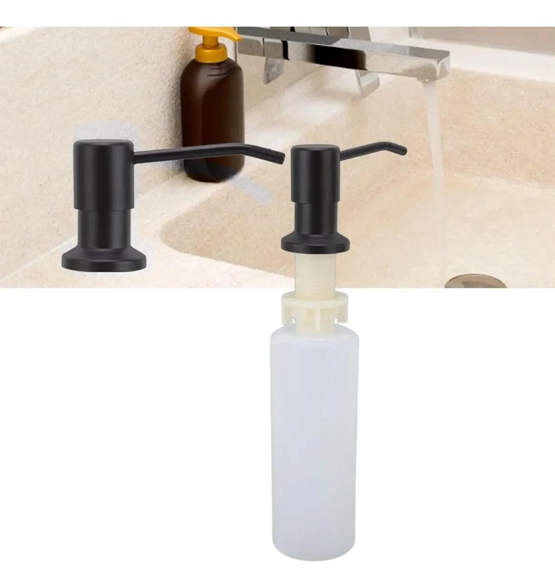 DISPENSADOR DE JABON DE ACERO INOXIDABLE 500ML PARA COCINA - 2
