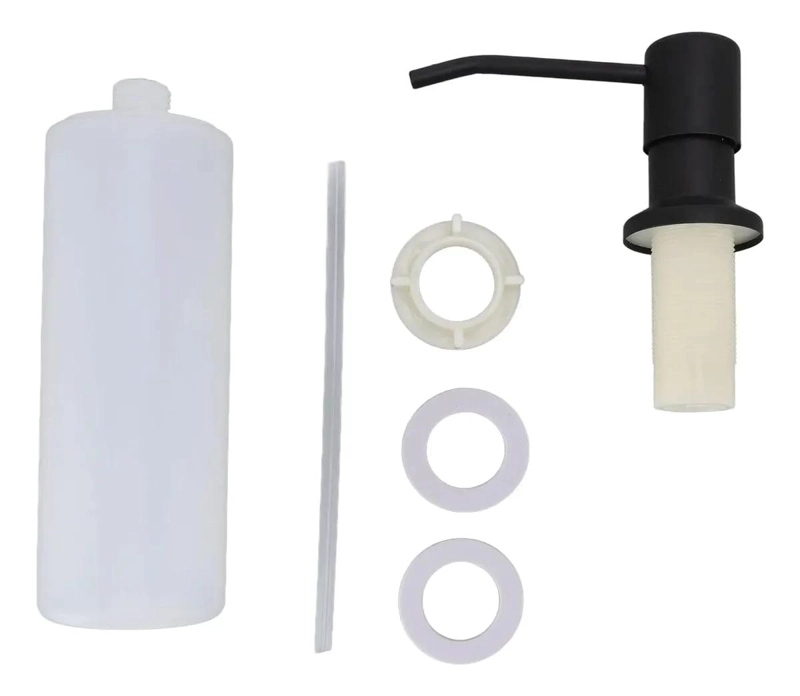 DISPENSADOR DE JABON DE ACERO INOXIDABLE 500ML PARA COCINA - 7