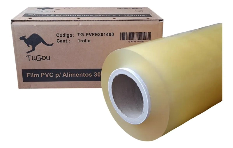 FILM PLASTICO PARA ALIMENTOS 30CM X 300M CON DISPENSADOR - 1