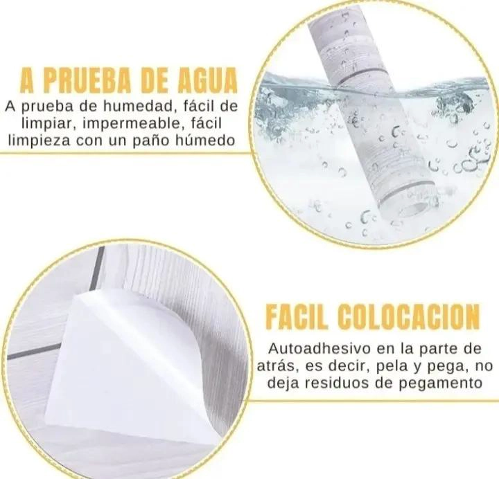 PAPEL ALUMINIO AUTOADHESIVO LAVABLE PARA COCINA - 3