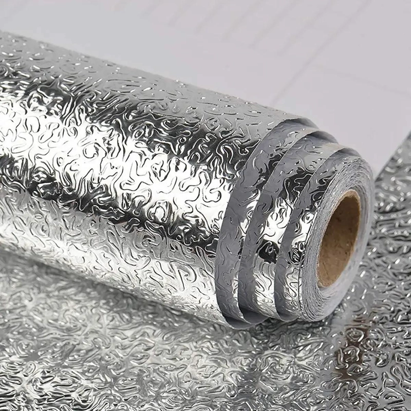 PAPEL ALUMINIO AUTOADHESIVO LAVABLE PARA COCINA - 6