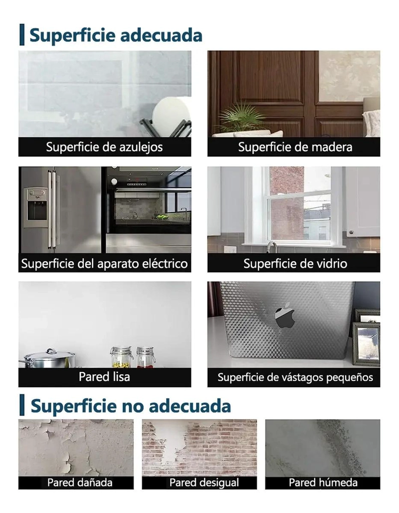 PAPEL ALUMINIO AUTOADHESIVO LAVABLE PARA COCINA - 9