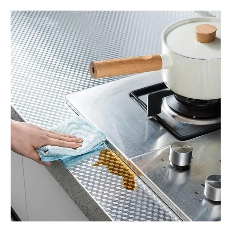 PAPEL ALUMINIO AUTOADHESIVO PARA COCINA 0.4X3M - 5