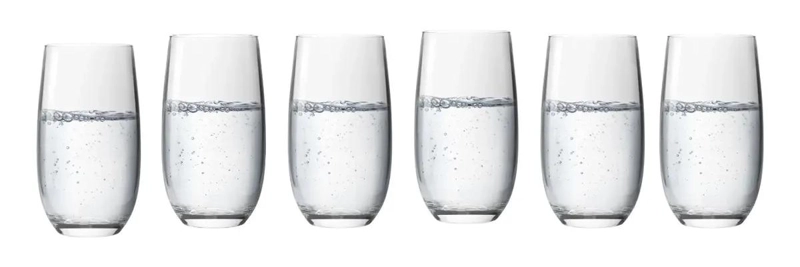 SET DE 6 VASOS ALTOS DE VIDRIO 500ML PARA BEBIDAS - 3