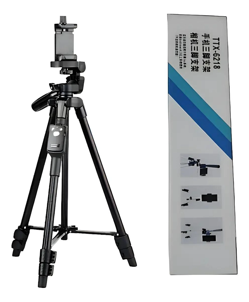 TRIPODE COMPACTO CON DISPARADOR PARA TELE FONOS Y CAMARAS - 2
